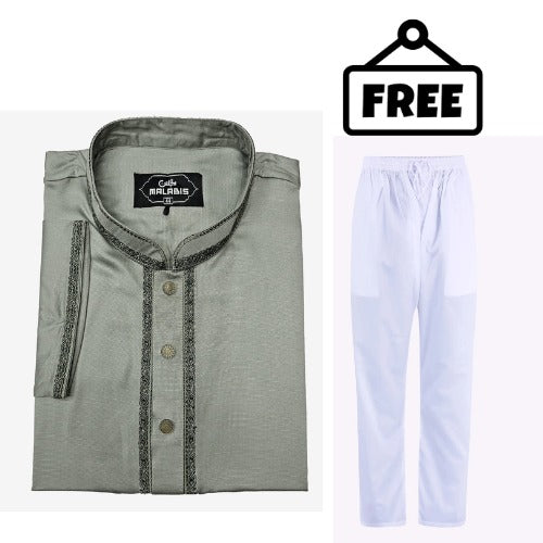 Soft Cotton Comfortable Embroidered Panjabi Free Pajama