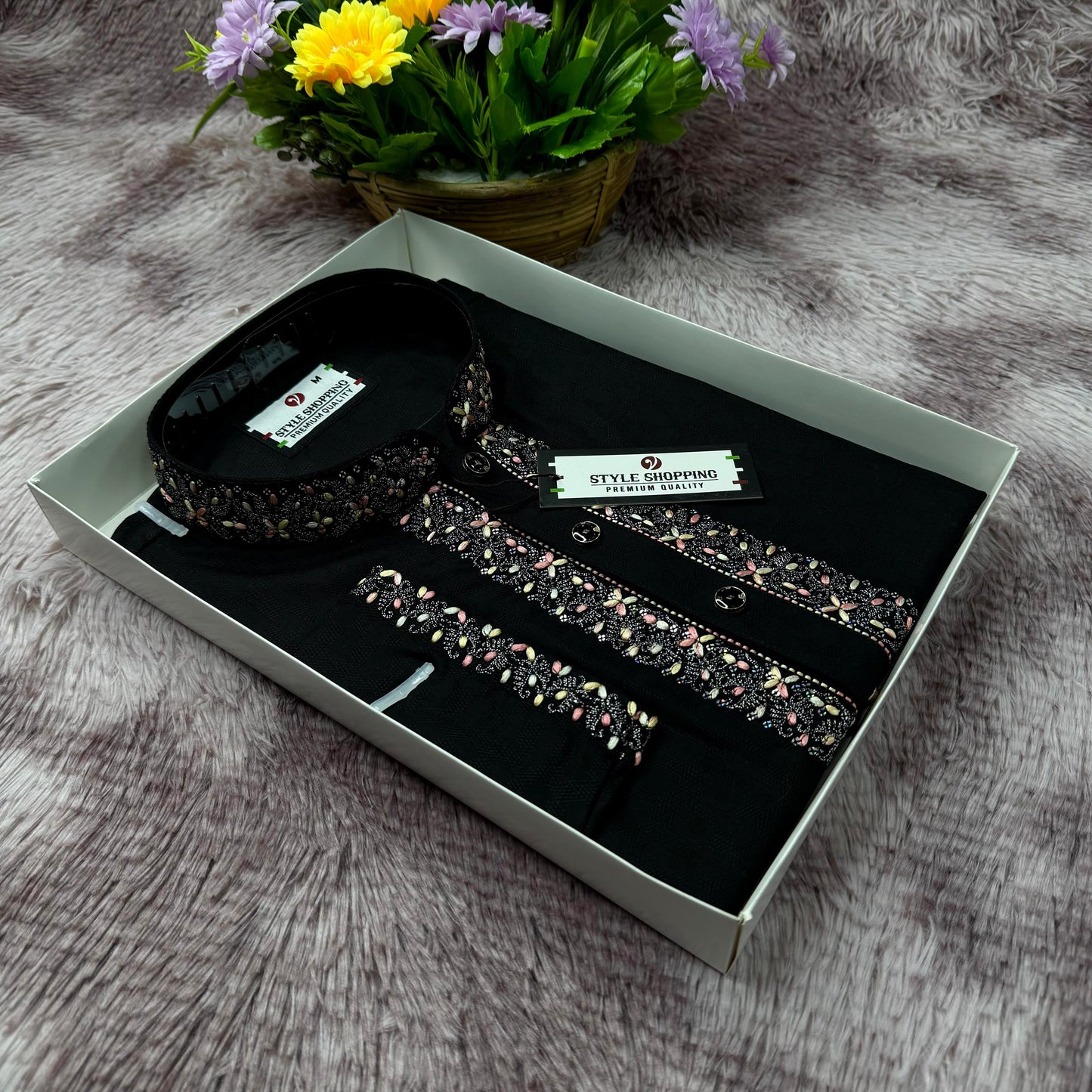 Sequence Embroidery Panjabi