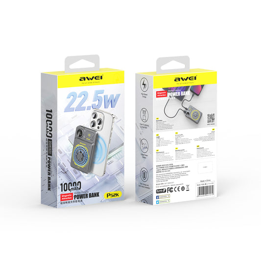 AWEI P52K Magnetic Wireless Charging Power Bank