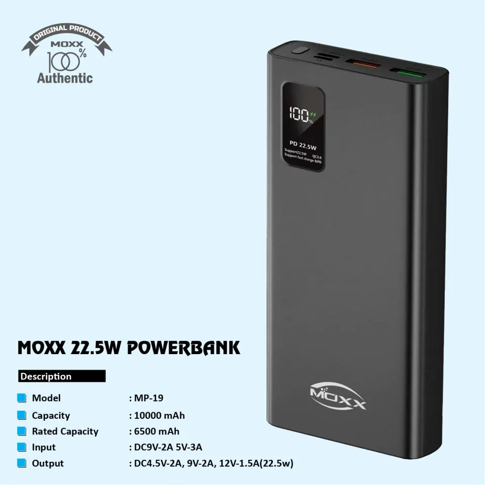 10000 mAh 22.5W Power Bank MP-19 from moxx