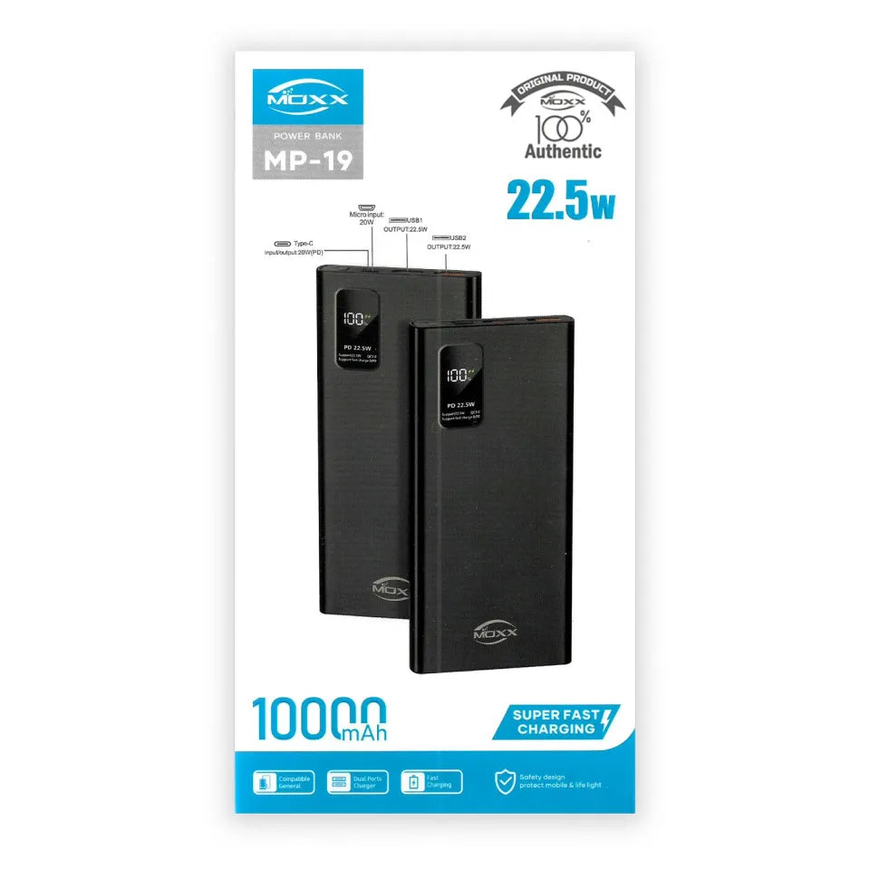 10000 mAh 22.5W Power Bank MP-19 from moxx