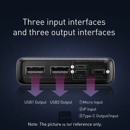 Baseus Adaman 20000mAh 22.5W Metal Power Bank with Digital Display – Black