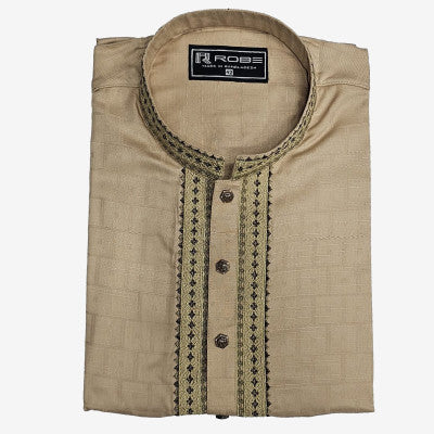 Soft Cotton Comfortable Embroidered  Panjabi Free Payjama