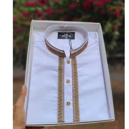 Comfortable Embroidered Punjabi With premium box