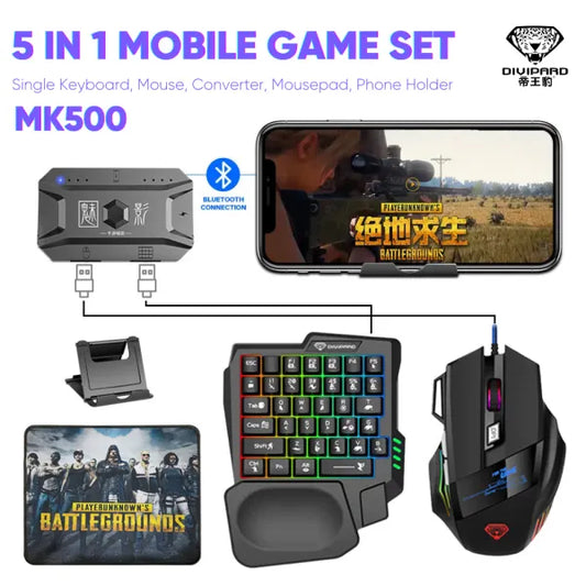 MK500 5-in-1 Gaming Keyboard &amp; Mouse Combo