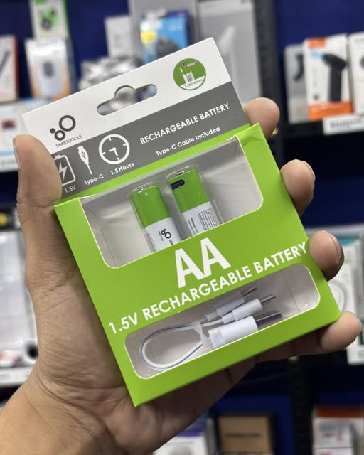 Type-C Rechargeable Batteries AA 2 Pcs