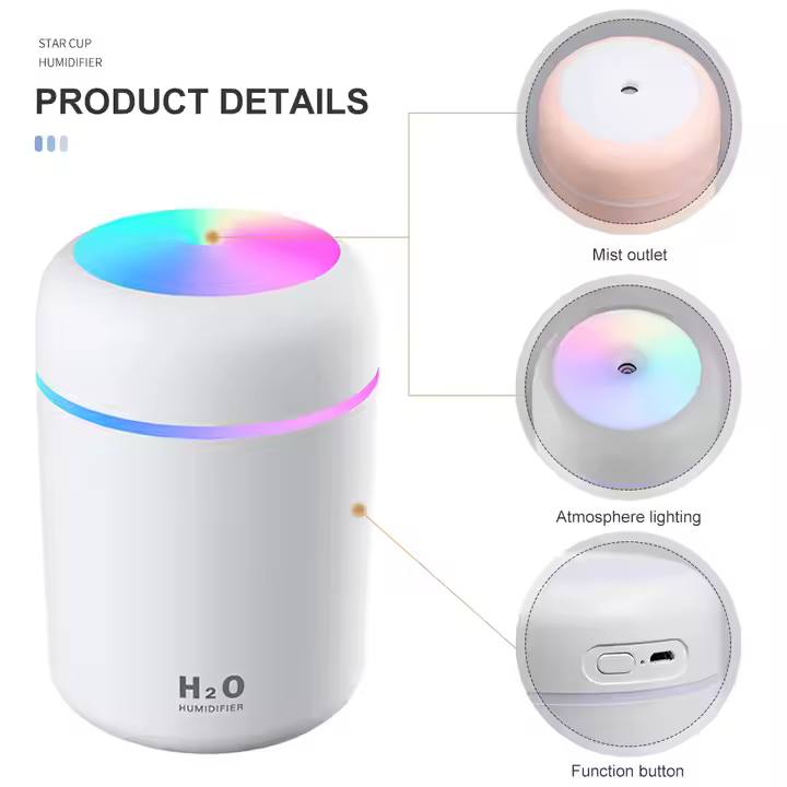 H2O Air Humidifier & Essential Oil Diffuser (DQ107 Model)
